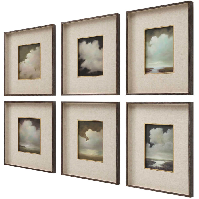 Uttermost Autumn Cumulation Framed Canvases - Set of 6