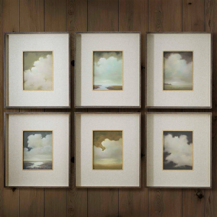 Uttermost Autumn Cumulation Framed Canvases - Set of 6