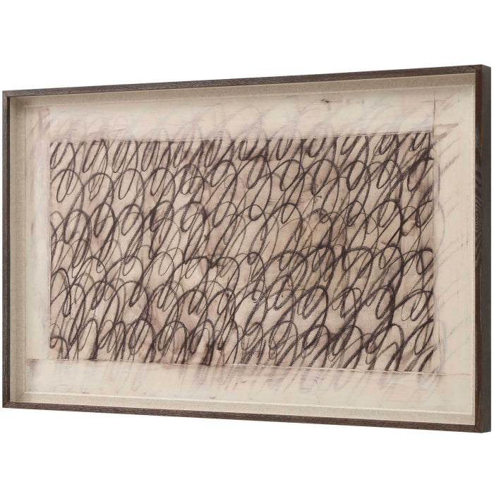 Uttermost Cursive Framed Canvas