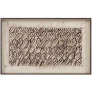 Cursive Framed Canvas