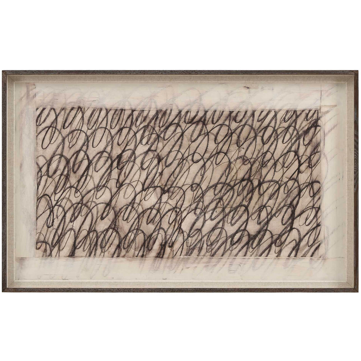 Cursive Framed Canvas