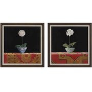 Chinoiserie Stems Framed Canvases - Set of 2