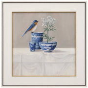 Delft Bird Framed Canvas
