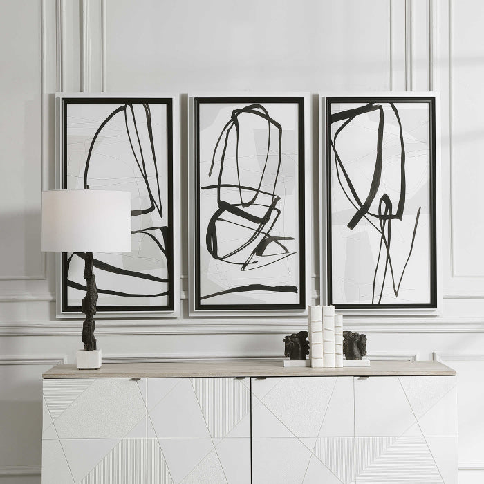Uttermost Jargon Wall Art, Set of 3