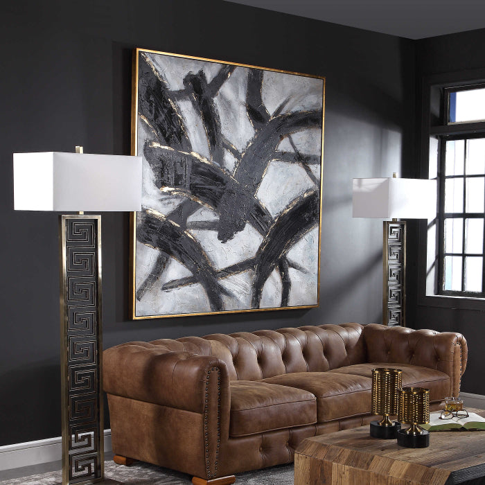 Uttermost Slash Hand Painted Canvas