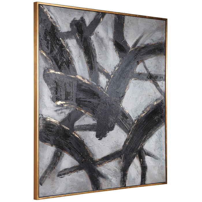 Uttermost Slash Hand Painted Canvas