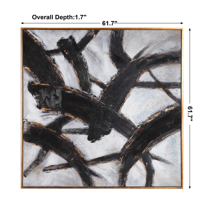 Uttermost Slash Hand Painted Canvas