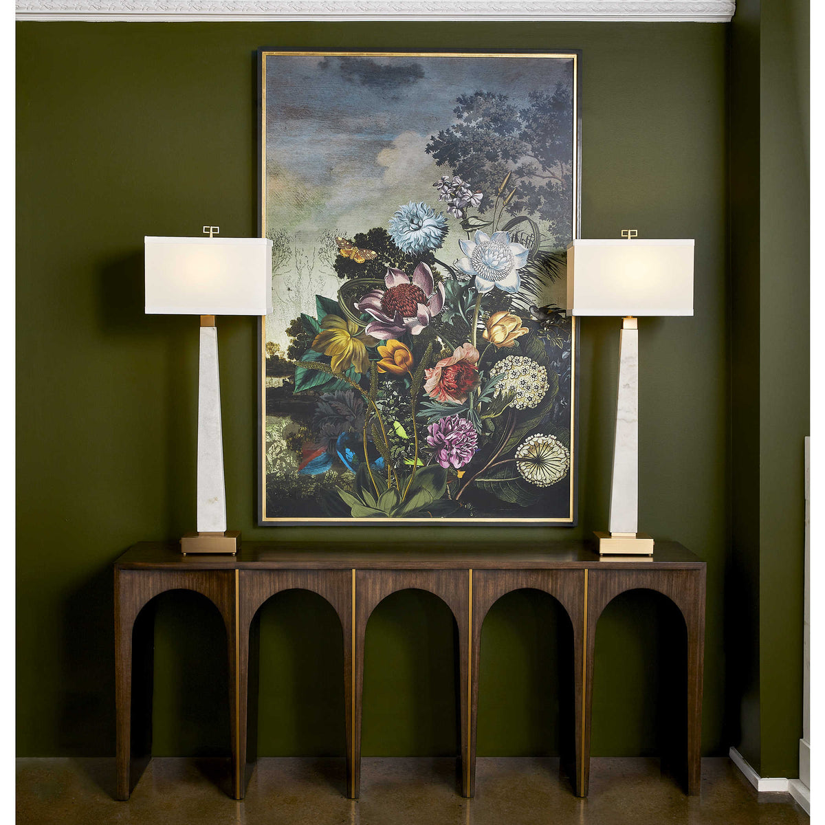 Uttermost Tranquil Garden Fantasy Framed Print
