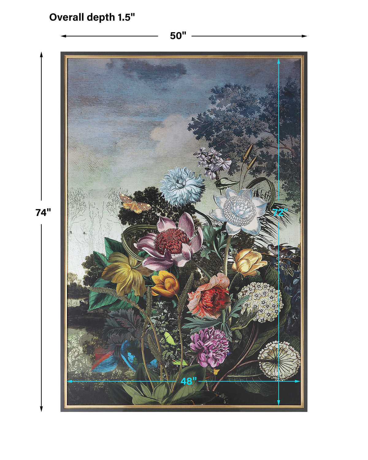 Uttermost Tranquil Garden Fantasy Framed Print