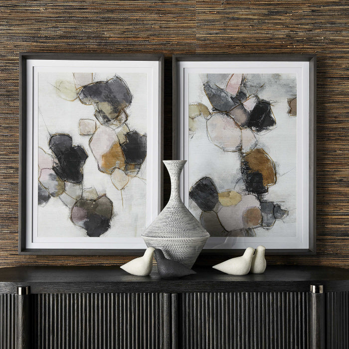 Uttermost Plunging Pastels Framed Prints, Set of 2