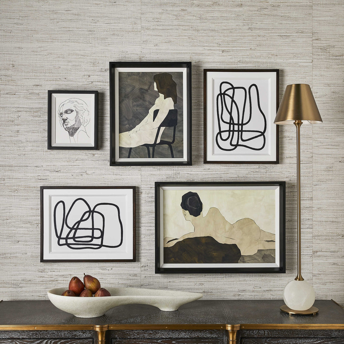 Uttermost Entangle Framed Prints, Set of 2