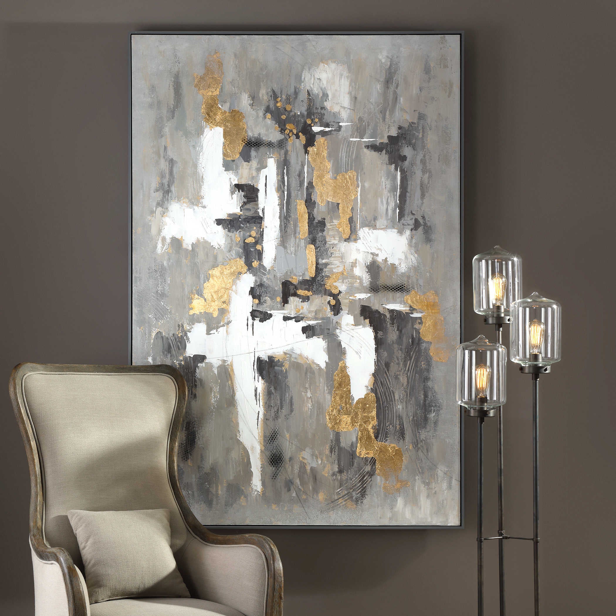 Uttermost Crossover Hand Painted Canvas