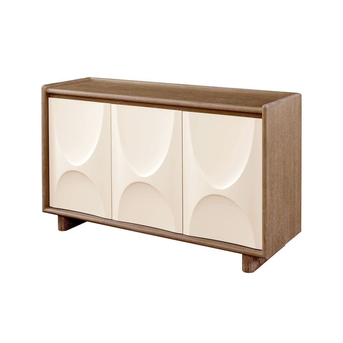 Uttermost Swoosh 3 Door Cabinet