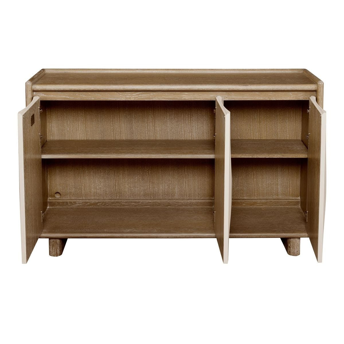 Uttermost Swoosh 3 Door Cabinet