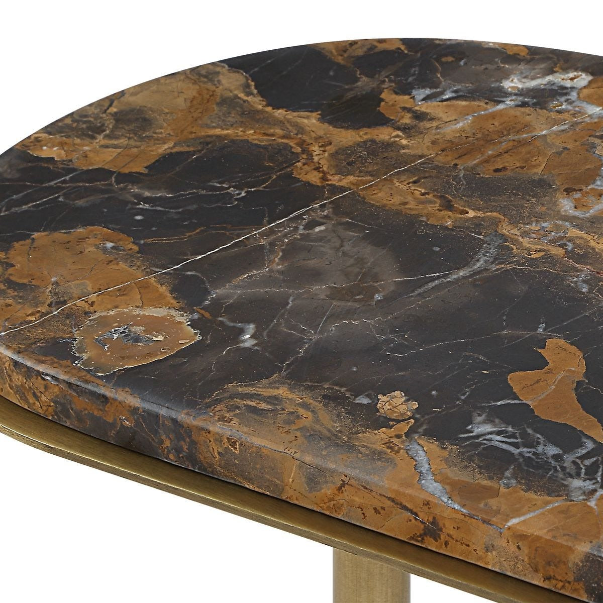 Uttermost Lozenge Accent Table in Michelangelo Marble