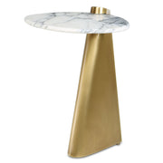 Strum Accent Table in Arabescato Marble
