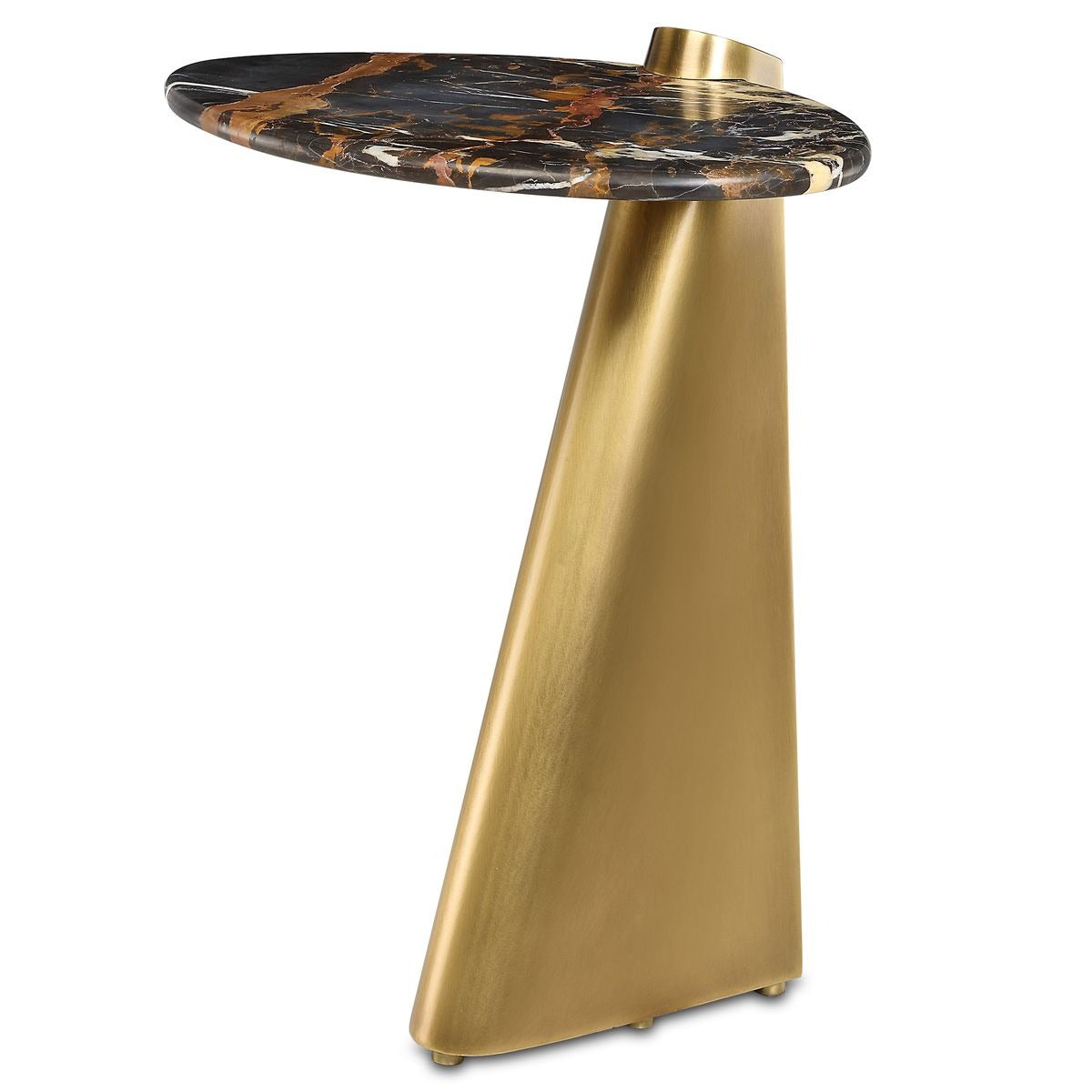 Strum Accent Table in Michelangelo Marble