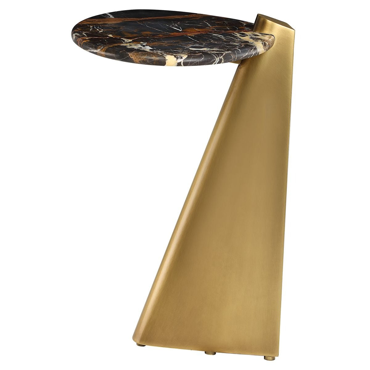 Uttermost Strum Accent Table in Michelangelo Marble