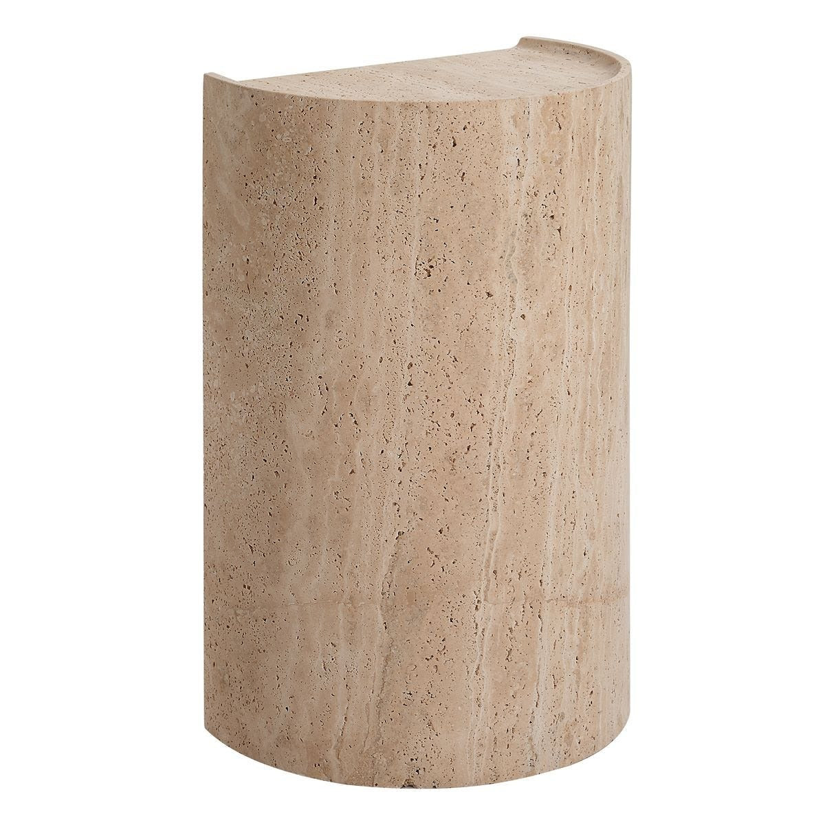 Uttermost Basilica Accent Table in Beige Travertine