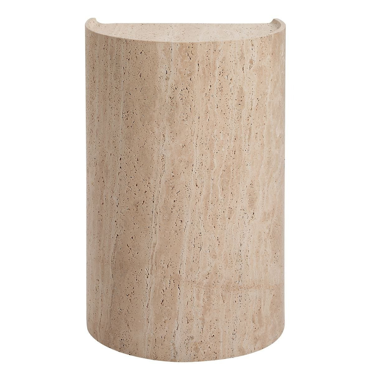 Uttermost Basilica Accent Table in Beige Travertine