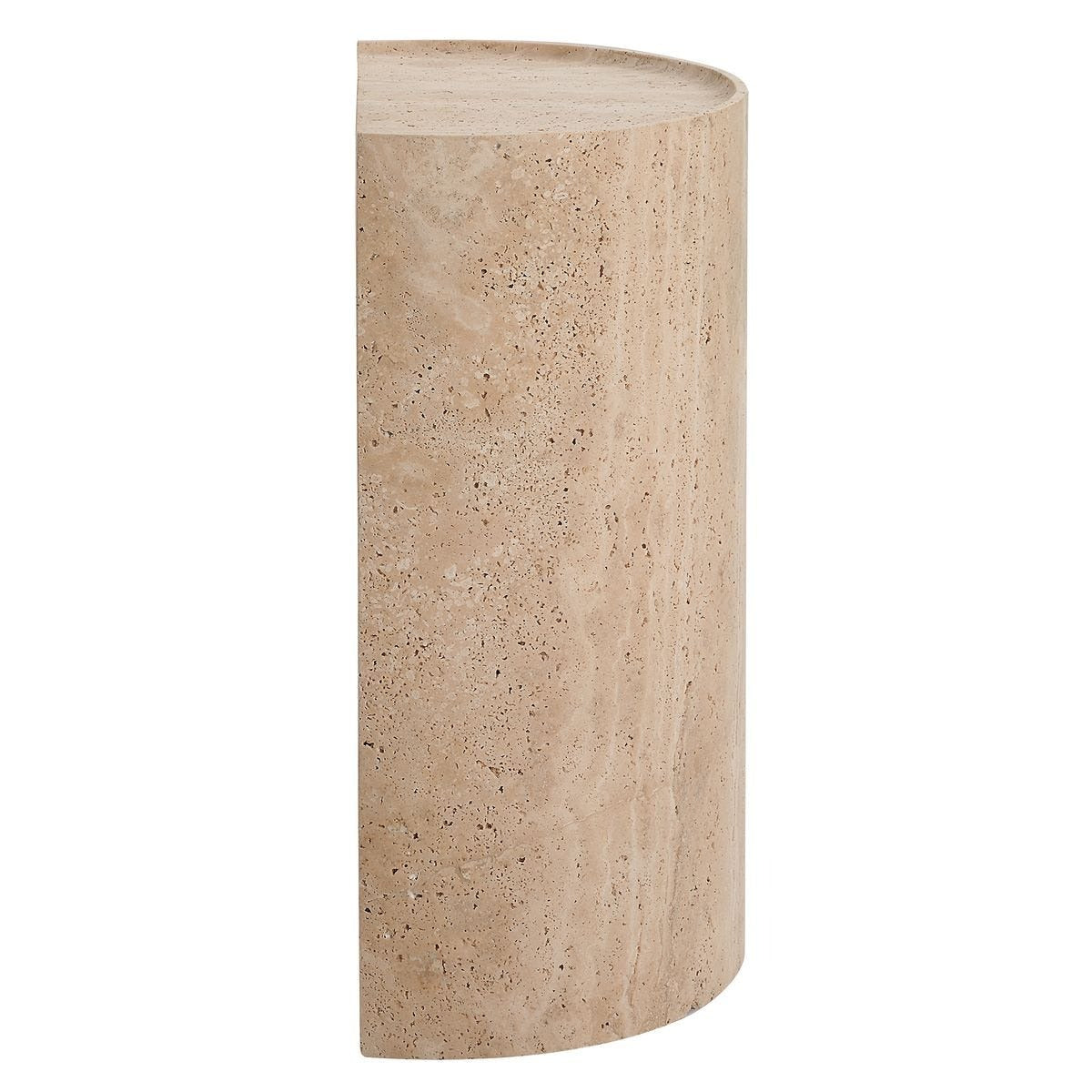 Uttermost Basilica Accent Table in Beige Travertine