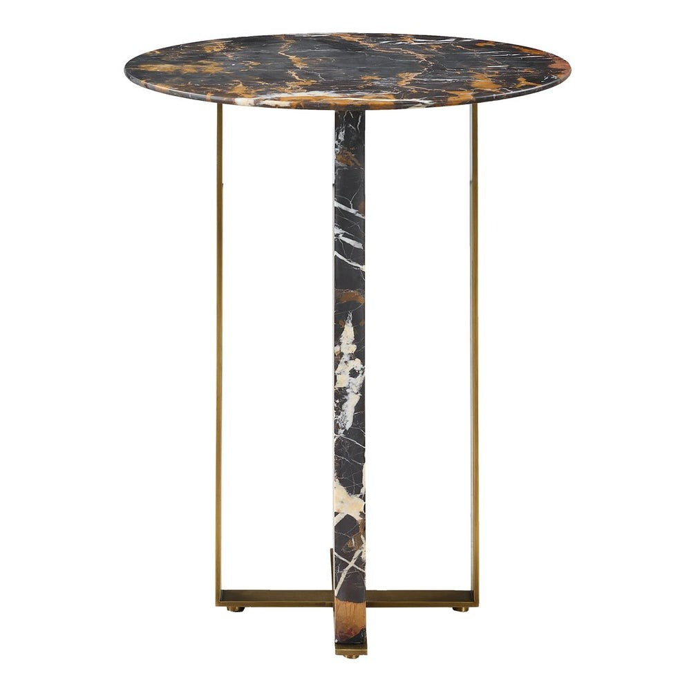 Uttermost Joist Accent Table in Michelangelo Marble