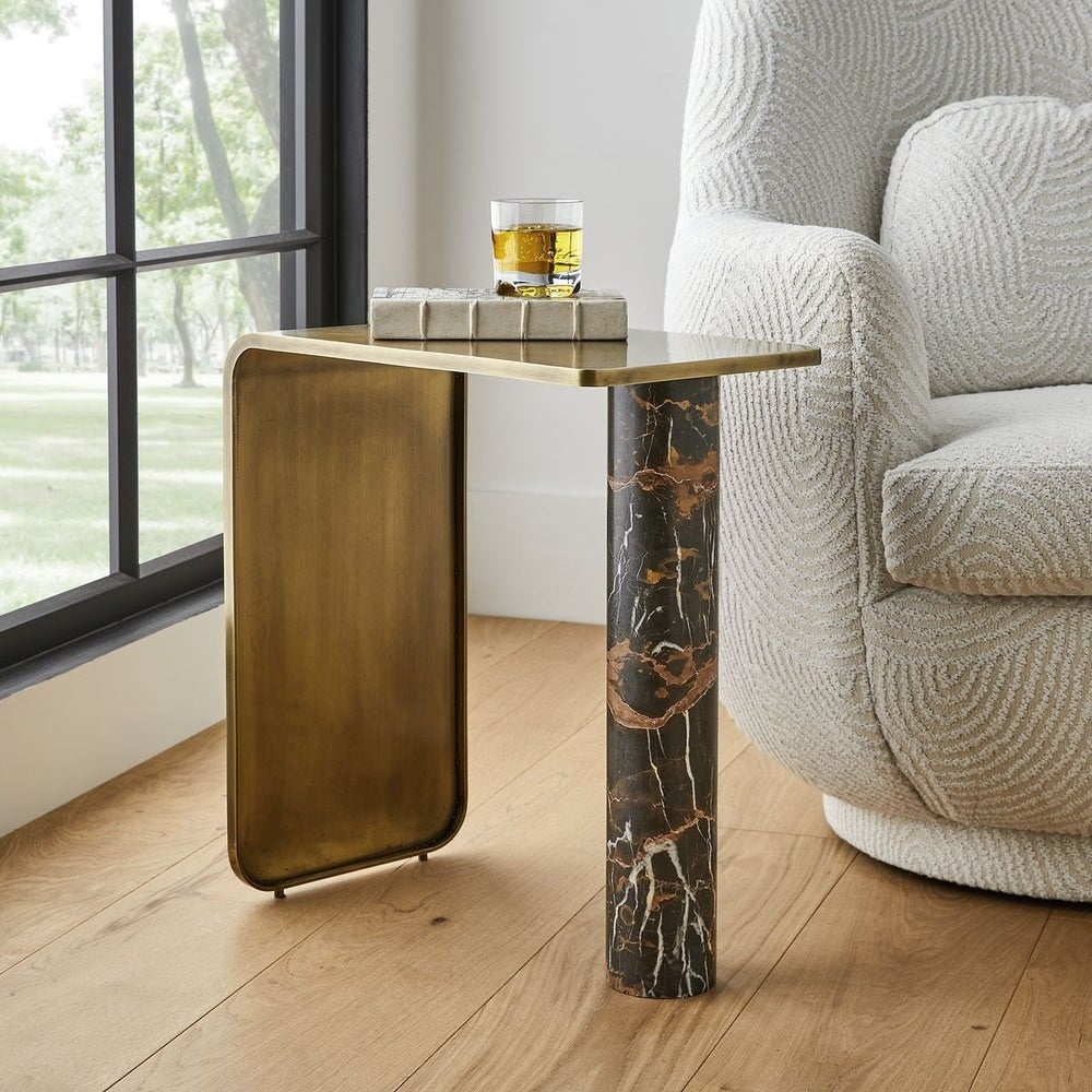 Uttermost Pillar of Strength Accent Table
