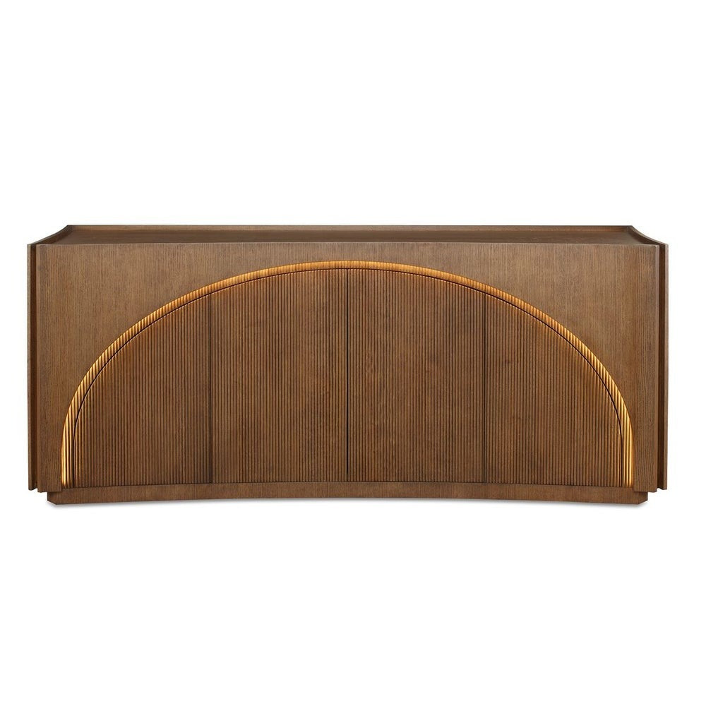 High Light, Lighted 4 Door Console Cabinet