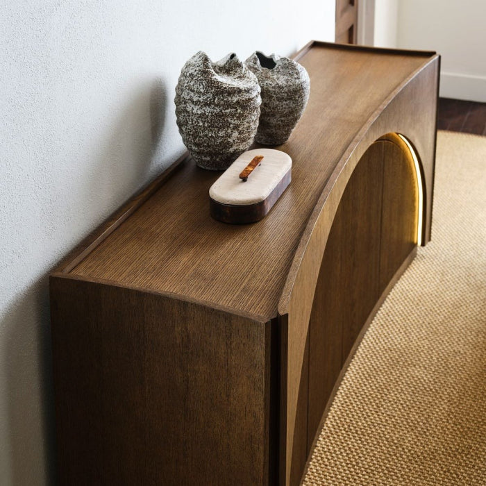 Uttermost High Light, Lighted 4 Door Console Cabinet