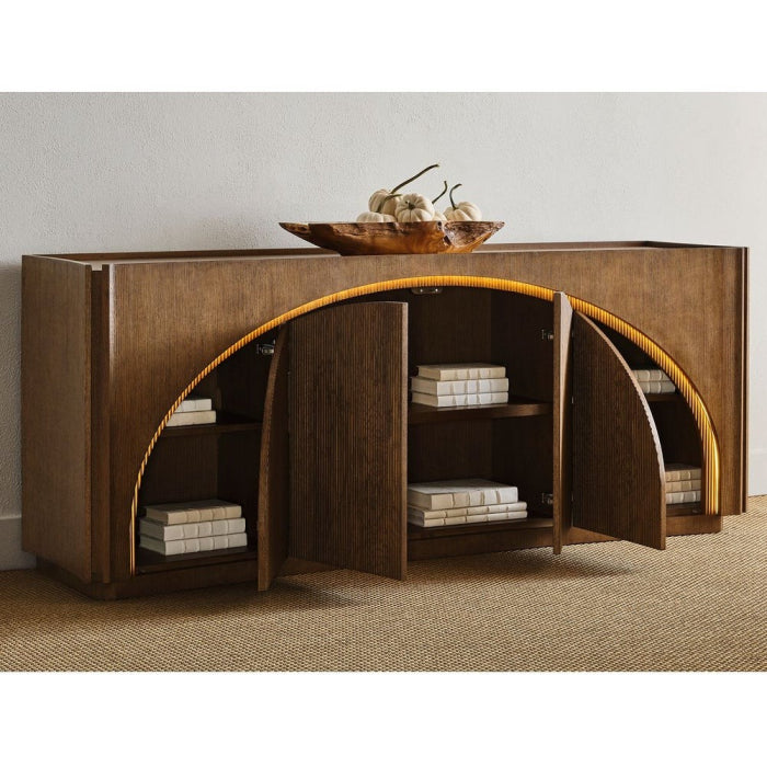 Uttermost High Light, Lighted 4 Door Console Cabinet