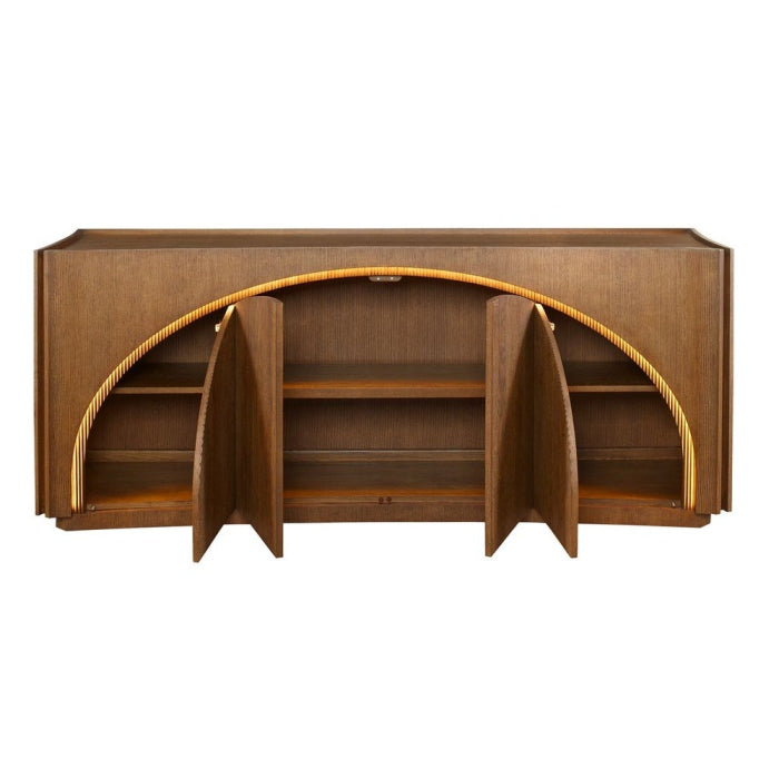 Uttermost High Light, Lighted 4 Door Console Cabinet
