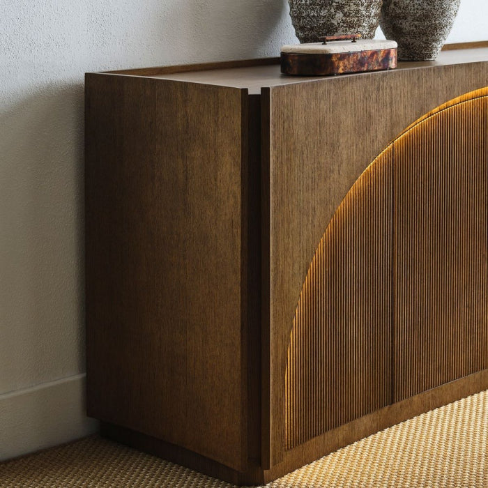 Uttermost High Light, Lighted 4 Door Console Cabinet