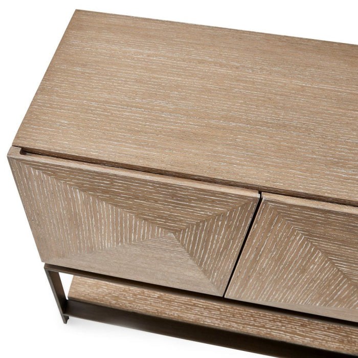 Uttermost Trapezoid 4 Door Cabinet