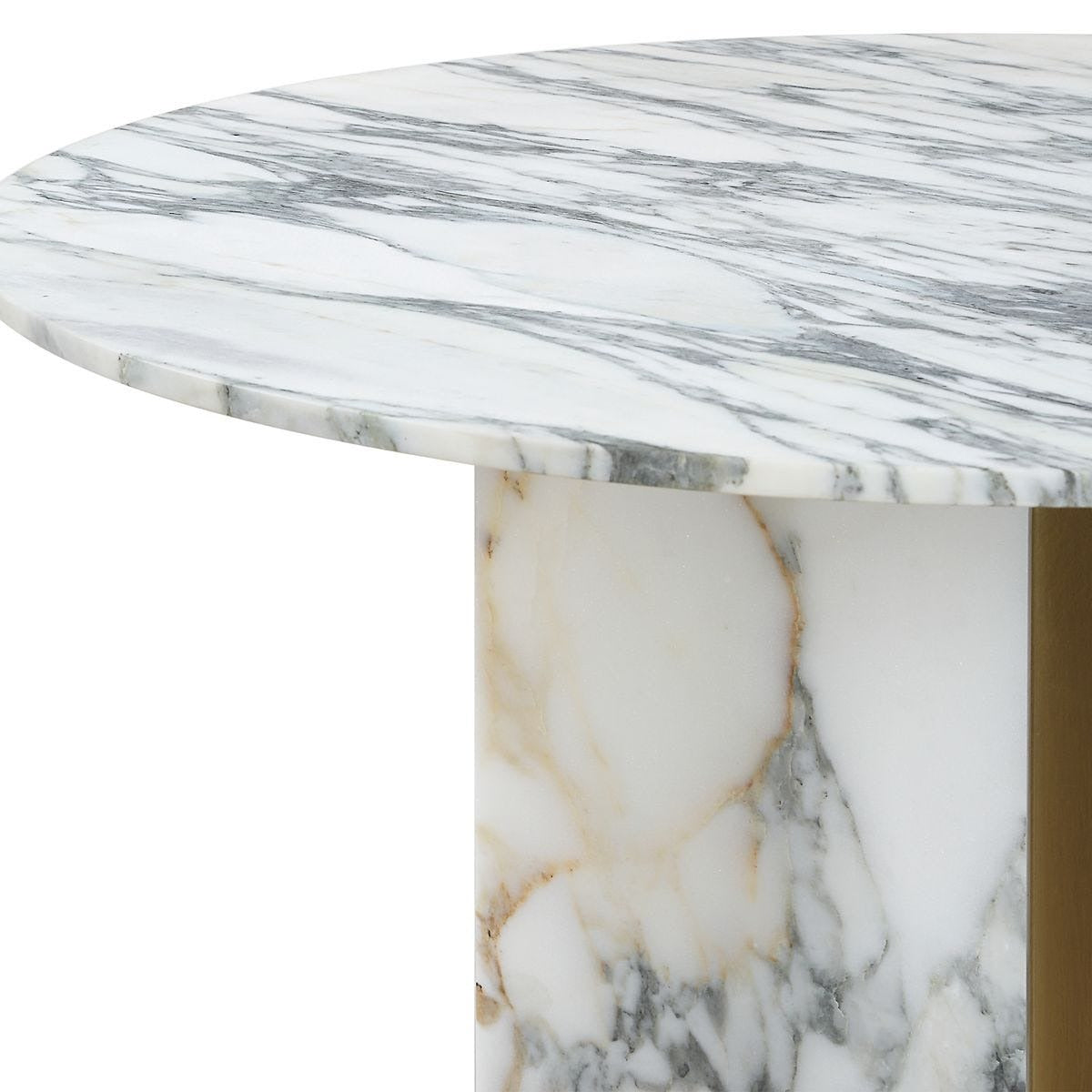 Uttermost Joist Accent Table in Arabescato Marble