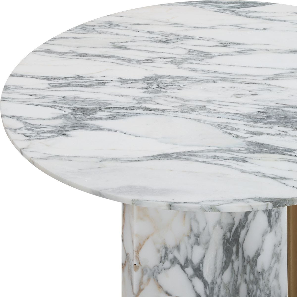 Uttermost Joist Accent Table in Arabescato Marble