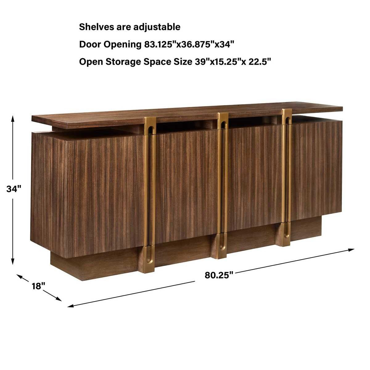 Uttermost International 4 Door Cabinet