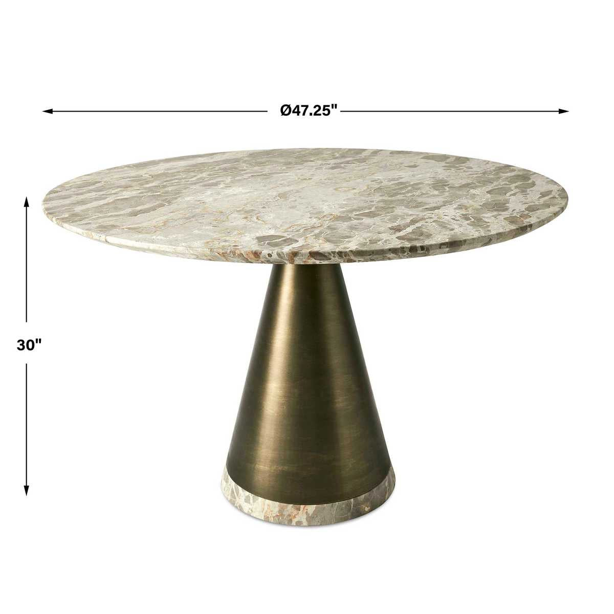 Uttermost Conical Round Dining Table - 120cm