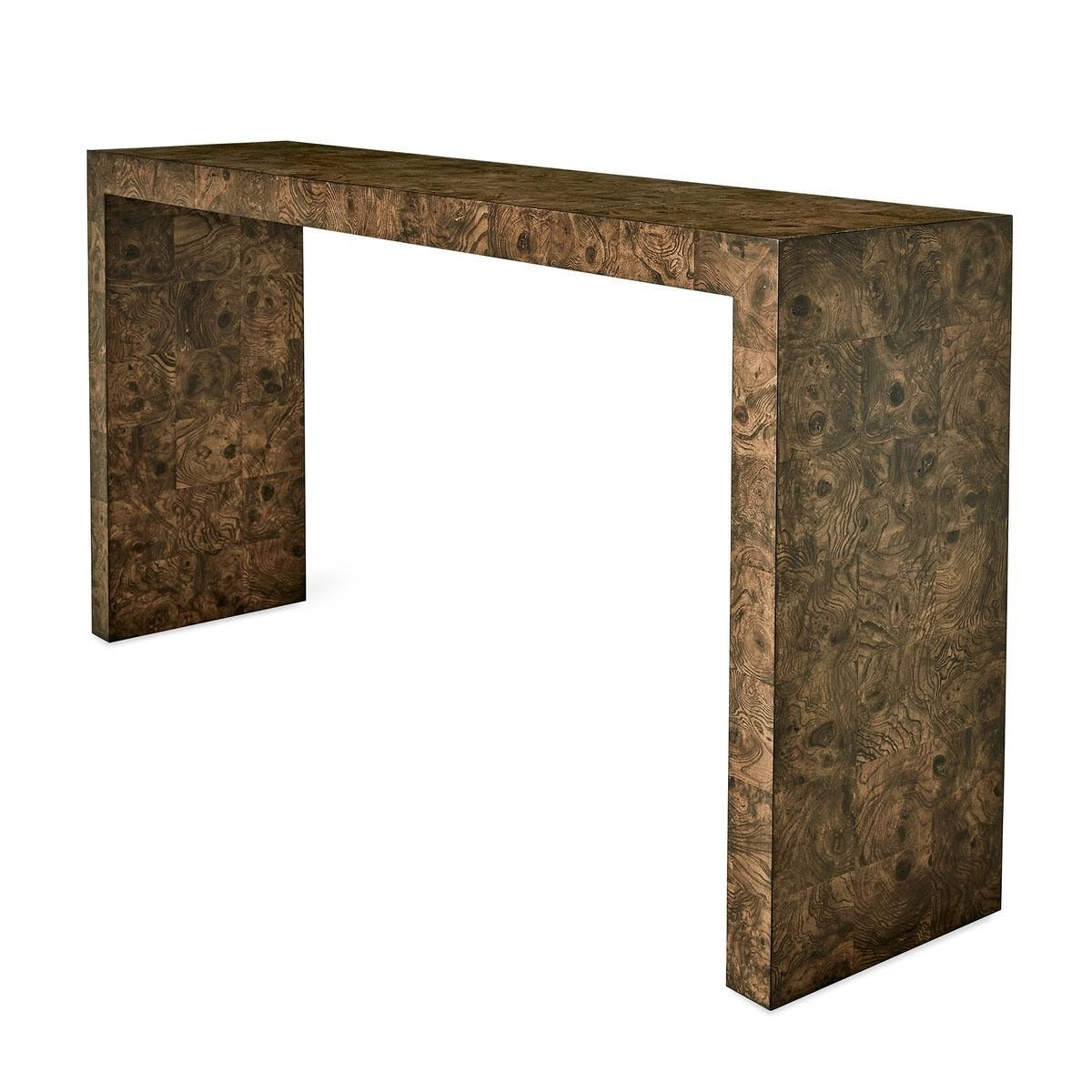 Uttermost Ingrain Console Table in Cocoa Brown