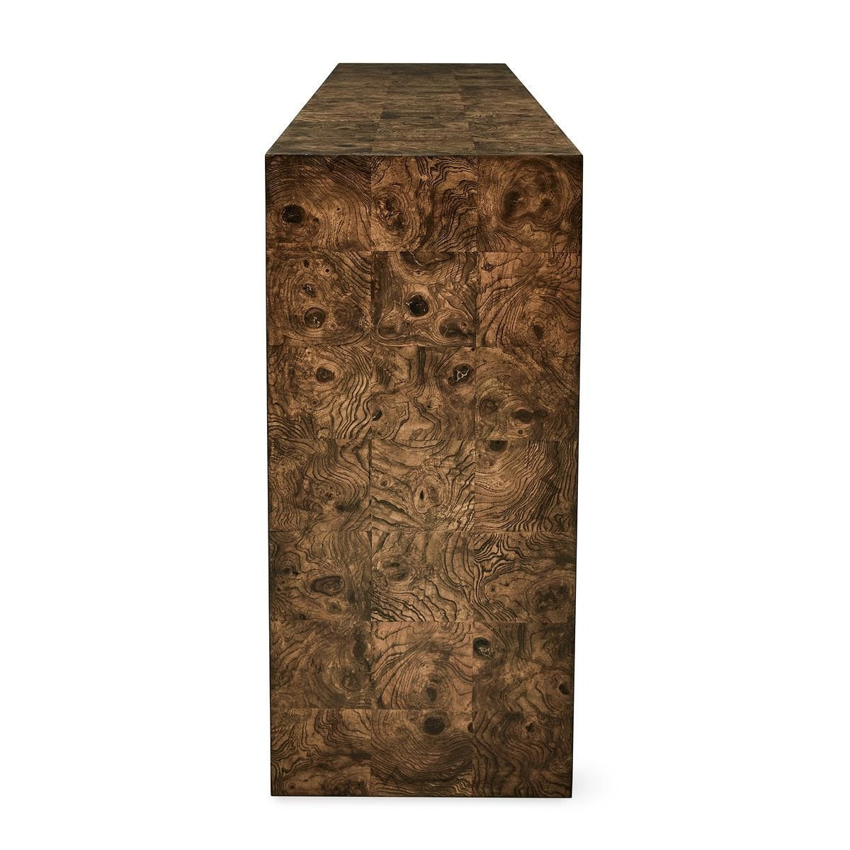 Uttermost Ingrain Console Table in Cocoa Brown