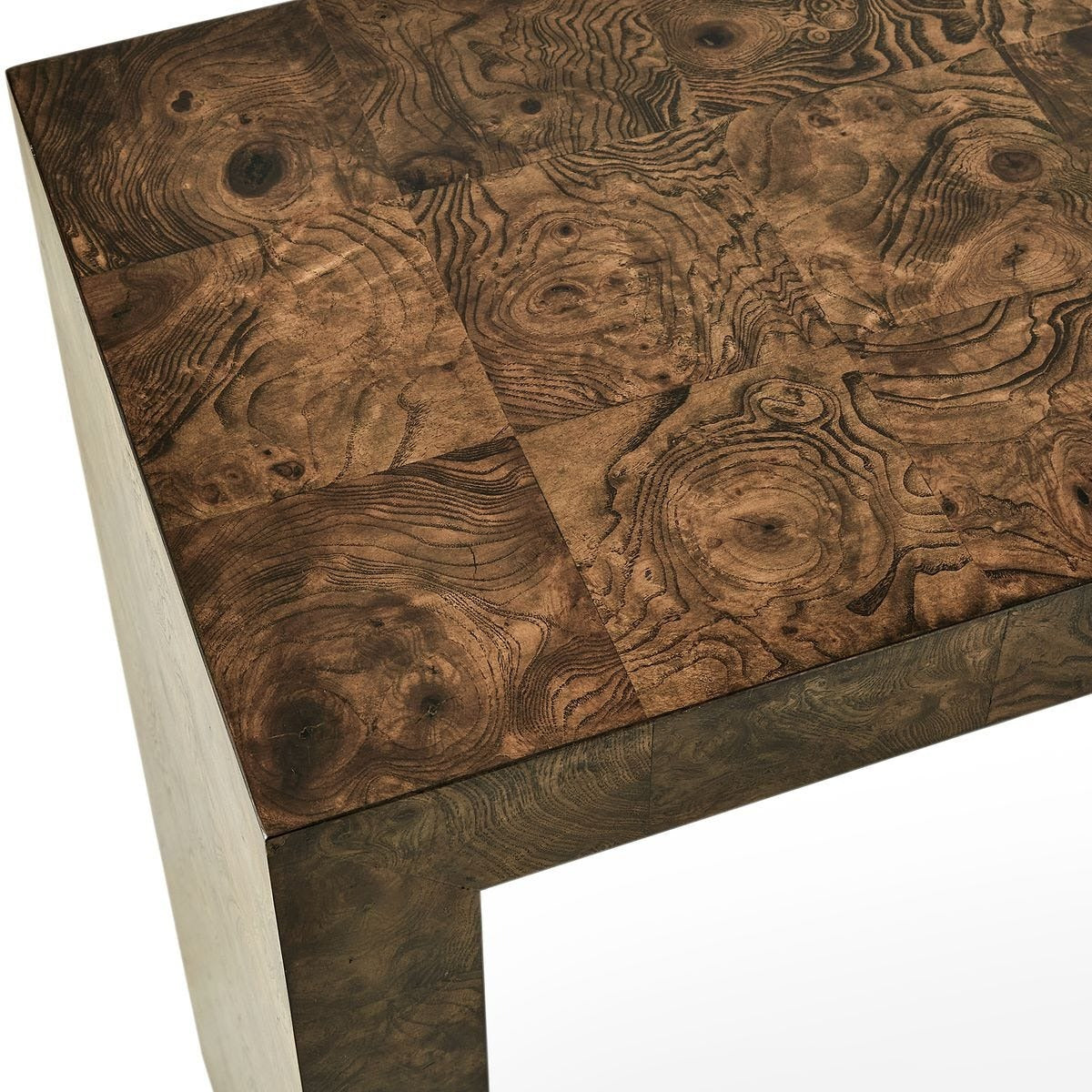 Uttermost Ingrain Console Table in Cocoa Brown