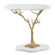 Golden Chestnut Accent Table