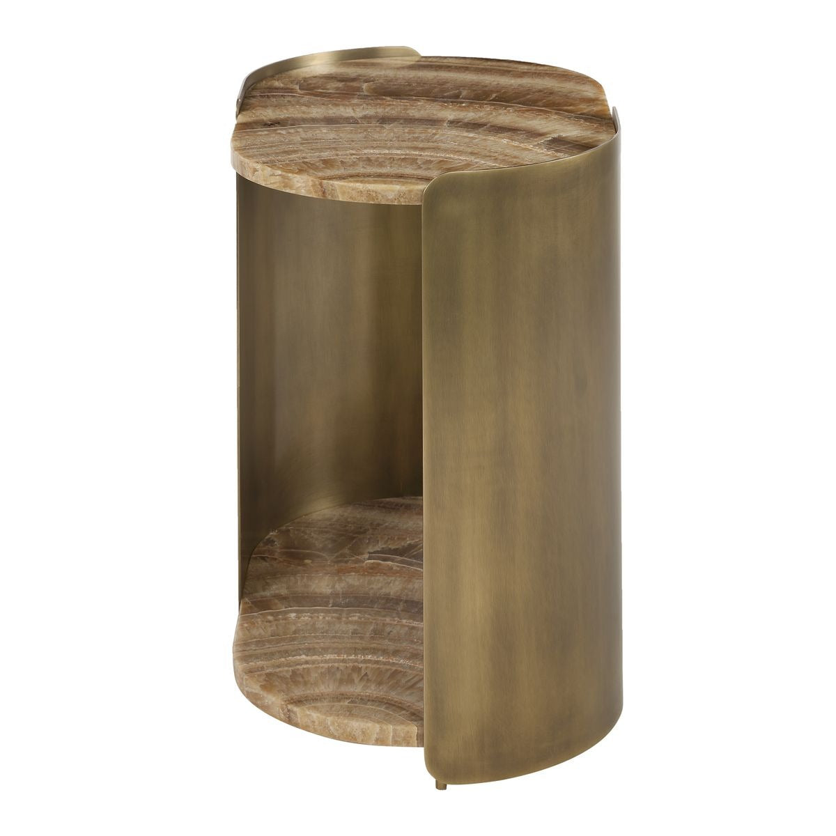 Uttermost Lozenge Accent Table in Latte Onyx