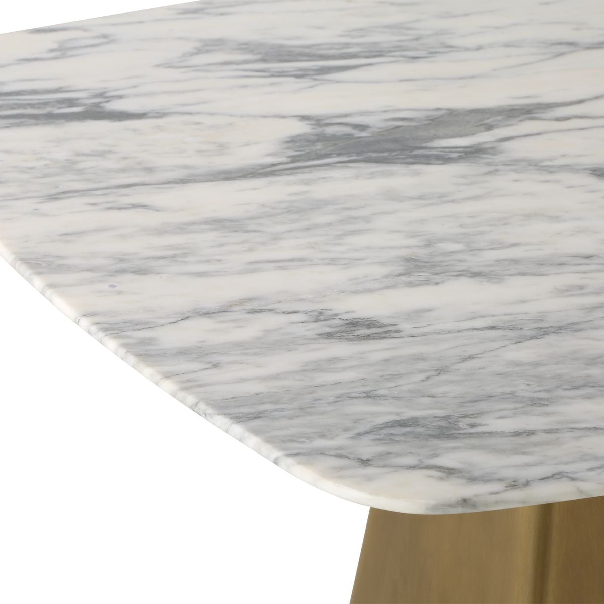 Uttermost Equilateral Bistro Table in Arabescato and Brass