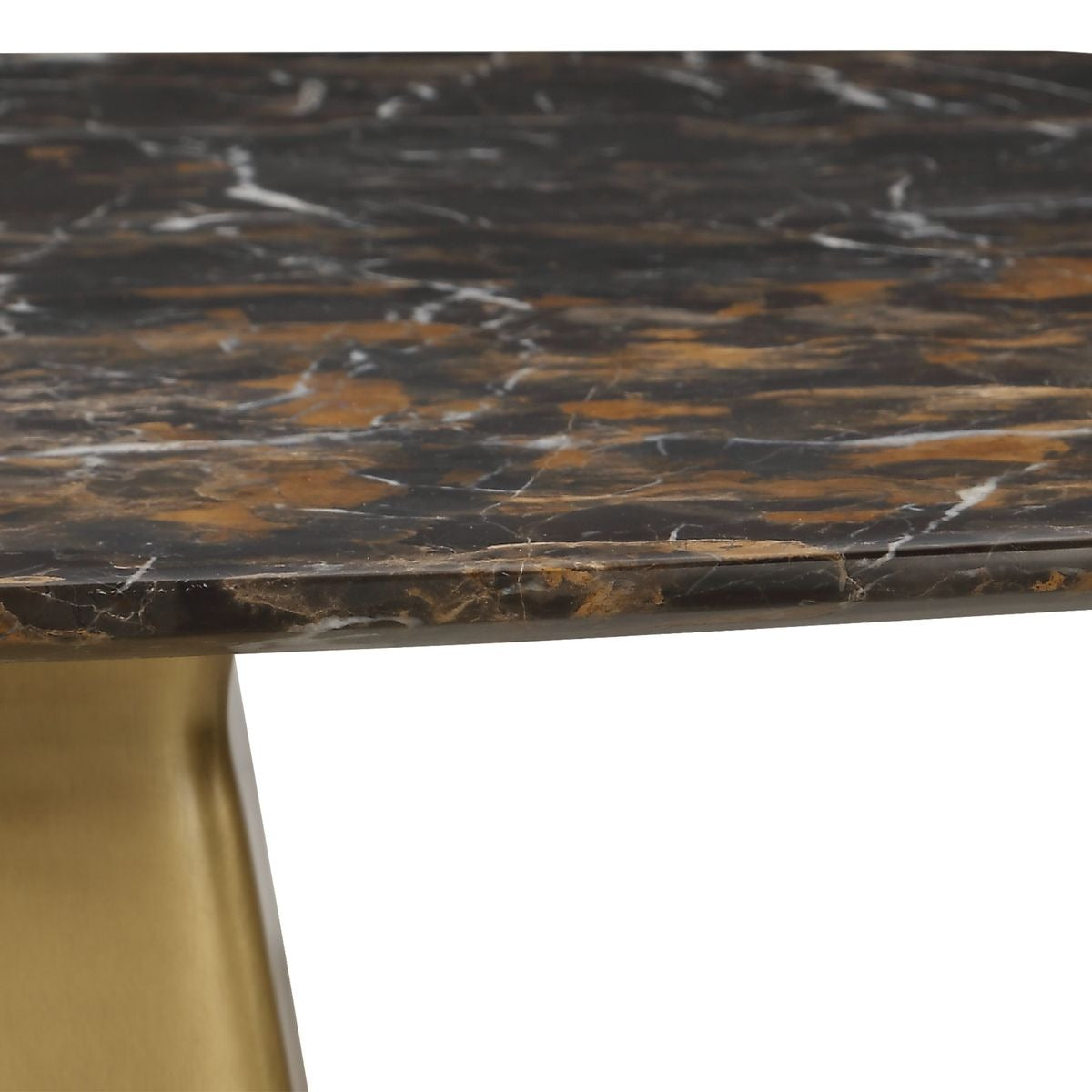 Uttermost Equilateral Bistro Table in Michelangelo and Brass