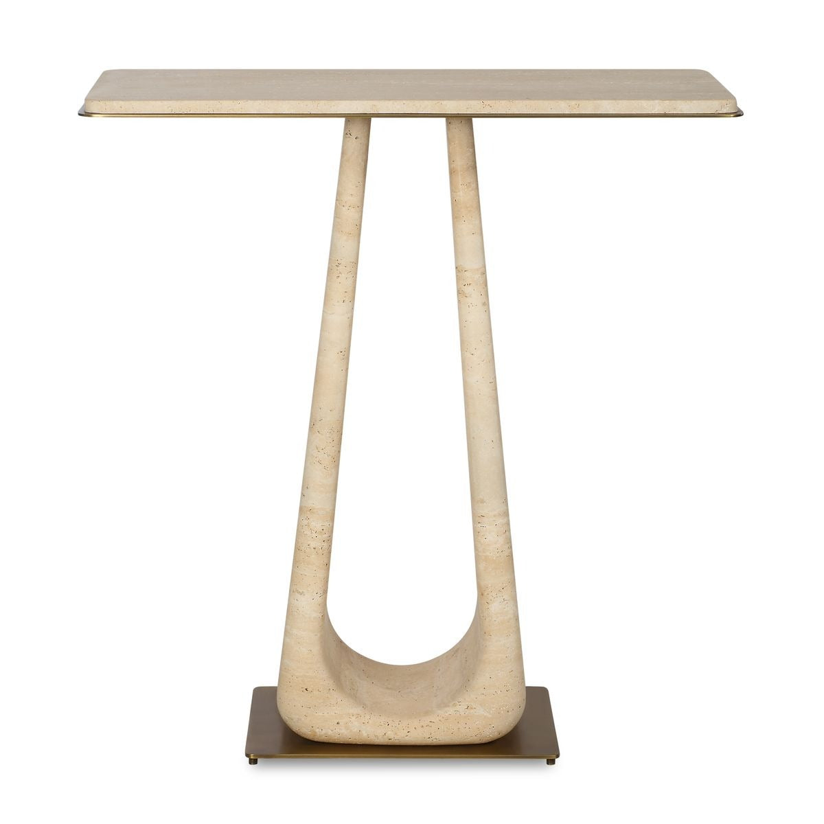 About Turn Console Table in Travertine
