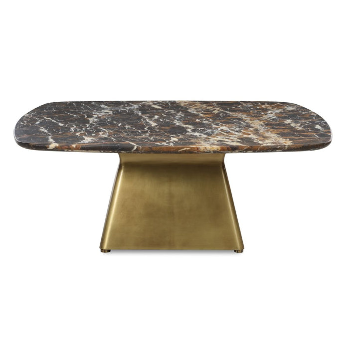 Uttermost Equilateral Coffee Table in Michelangelo and Brass