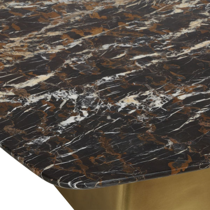 Uttermost Equilateral Coffee Table in Michelangelo and Brass