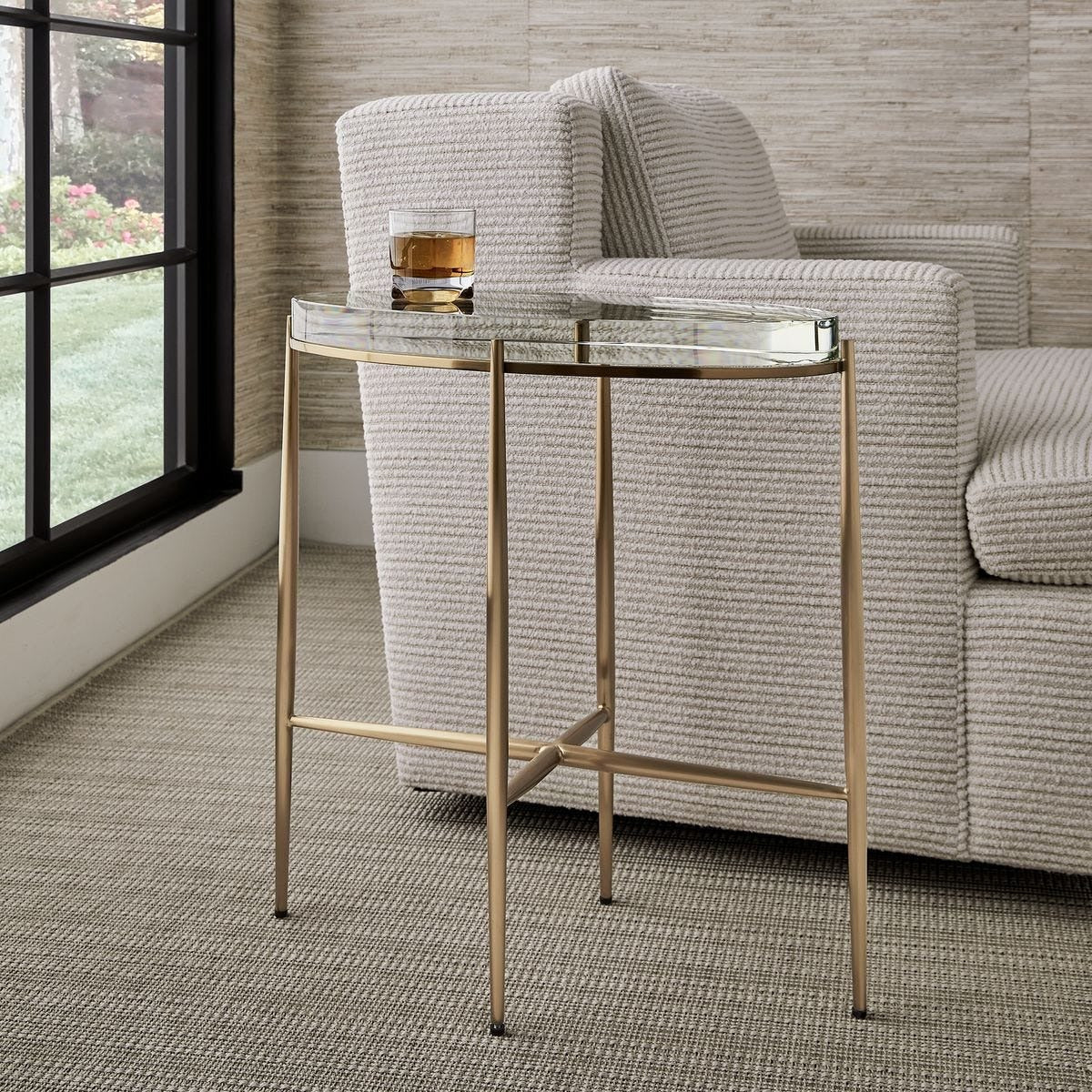 Uttermost Crystal Clear Accent Table