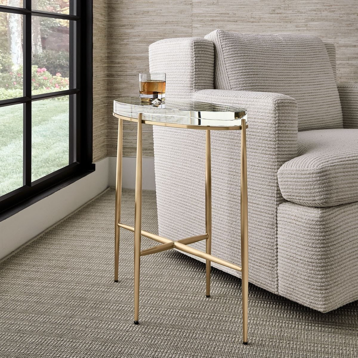 Uttermost Crystal Clear Accent Table