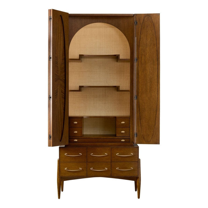 Uttermost Tiger Eye Tall Cabinet